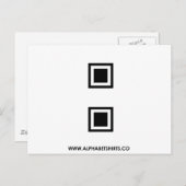 黒いコロン ポストカード (正面/裏面)