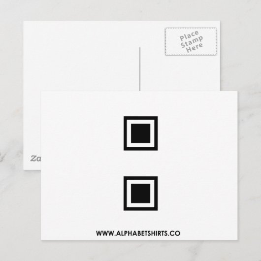 黒いコロン ポストカード (正面/裏面)