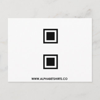 黒いコロン ポストカード