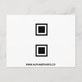 黒いコロン ポストカード (正面)