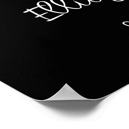 黒いコンテンポラリー彼女はyesブライダルシャワーと言った ポスター (角)