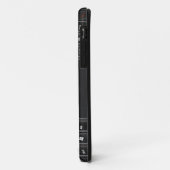 黒いコンピュータのキーボードの箱カバー Case-Mate iPhoneケース (裏面/左)