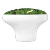 黒いコーチンとダフォジルイェティの鶏離れ セラミックノブ (側面)