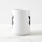 黒いコーヒーと黒猫が好き コーヒーマグカップ (中央)