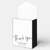 黒いゴシック様式とムーディハロウィーンのベビーシャワー フェイバーボックス (オープン)