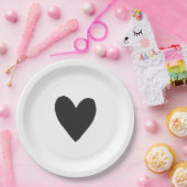 黒いゴシック様式とムーディハロウィーンのベビーシャワー ペーパープレート (パーティー)