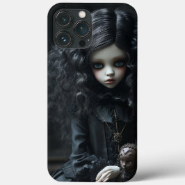 黒いゴシック様式の少女 iPhone 13 PRO MAXケース
