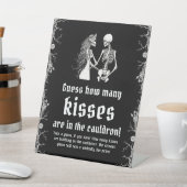 黒いゴシック ハロウィン キスの数を当てて遊ぼう 台座サイン (インサイチュ)