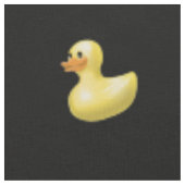 黒いゴム製アヒルパターン ファブリック (クローズアップ)