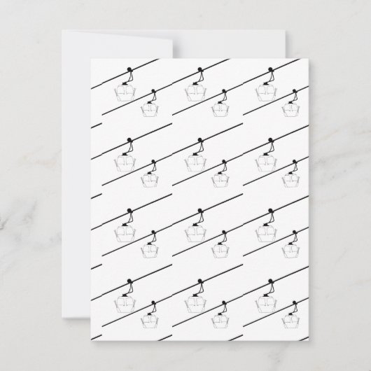 黒いゴンドラのホリデーカード。 シーズンカード (正面)