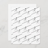 黒いゴンドラのホリデーカード。 シーズンカード (正面/裏面)