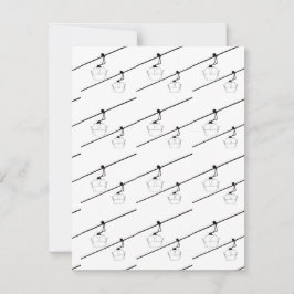 黒いゴンドラのホリデーカード。 シーズンカード