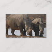 黒いサイの名刺 名刺 (裏面)