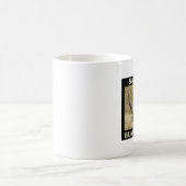 黒いサイを救って下さい コーヒーマグカップ (中央)