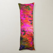 黒いサイケデリックライトおもしろい........ ボディピロー (裏面 (縦))