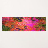 黒いサイケデリックライトおもしろい........ ヨガマット (正面(横))