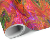 黒いサイケデリックライトおもしろい........ ラッピングペーパー (ロールコーナー)