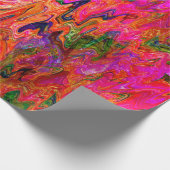 黒いサイケデリックライトおもしろい........ ラッピングペーパー (角)