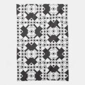 黒いサイコロ キッチンタオル (縦)