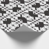 黒いサイコロ ラッピングペーパー (角)