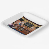 黒いサイドバーチャットの男性 ペーパープレート (傾斜あり)