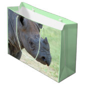 黒いサイ ラージペーパーバッグ (正面アングル)