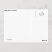 黒いサギの天食べ物を与え蓋 ポストカード (裏面)