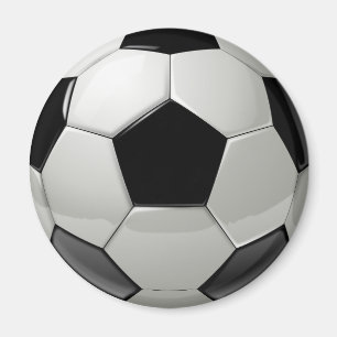 黒いサッカーボール マグネット