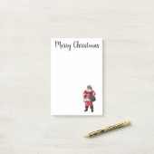 黒いサンタのメモ帳のポスト・イット ポストイット (デスク上)