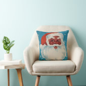 黒いサンタクロースのクリスマスの枕ヴィンテージのスタイル クッション (椅子)