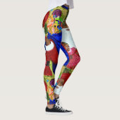 黒いサンタクロースデザイナーレギンス-クリスマスの衣服 レギンス (右)