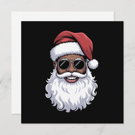 黒いサンタクロース クリスマス サンタ アフロ アフリカ系アメリカ人 (正面/裏面)