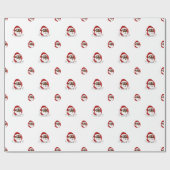 黒いサンタ節の漫画 ラッピングペーパー (フラット)