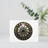 黒いサンホイール ポストカード (スタンド正面)