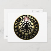 黒いサンホイール ポストカード (正面/裏面)