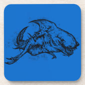 黒いザメ コースター (正面)