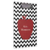 黒いシェブロン赤いAppleの先生のクリップボード クリップボード (右)