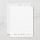 黒いシグネチャースクリプト写真卒業ありがとう サンキューカード (裏面)