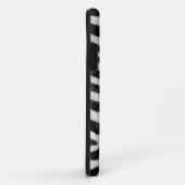 黒いシマウマのストライブ柄及び白い質の写真 Case-Mate iPhoneケース (裏面/右)