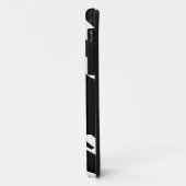 黒いシマウマのストライプの最初の名前 Case-Mate iPhoneケース (裏面/左)