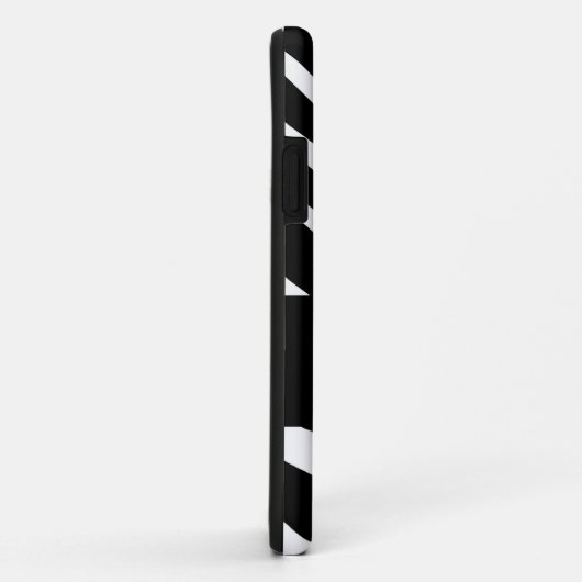 黒いシマウマのストライプの最初の名前 Case-Mate iPhoneケース (裏面/右)