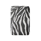 黒いシマウマのプリントのアフリカ系アメリカ人の家の装飾のBath バスマット (正面縦)