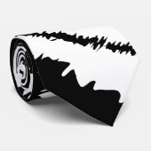 黒いシマウマのプリントパターン ネクタイ (ロール)