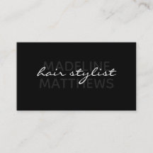 黒いシモダンック美容師スクリプト名スタイリッシュ