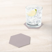 黒いシャドウ(無地のカラー) ペーパーコースター (インサイチュ)