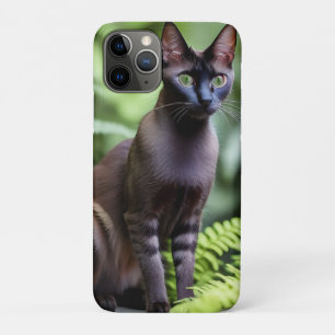 黒いシャム猫のデクスタ iPhone 11 PROケース