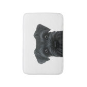 黒いシュナウツァーのバス・マット、miartによる元のデザイン バスマット (正面縦)