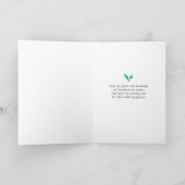 黒いシュナウツァー犬のメリークリスマスの休日カード シーズンカード (内部)