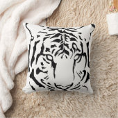 黒いシルエットのタイガーアイズ装飾用クッション クッション (ブランケット)