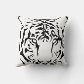 黒いシルエットのタイガーアイズ装飾用クッション クッション (裏面)